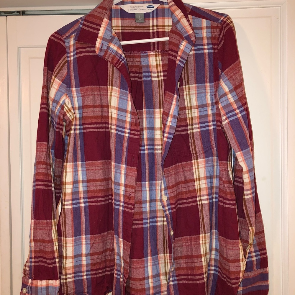 Small Old Navy Plaid Button Down